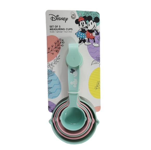 Best Brands Other - Disney Set of 5 Measuring Cups Mickey & Minnie Mouse Green & Pink New